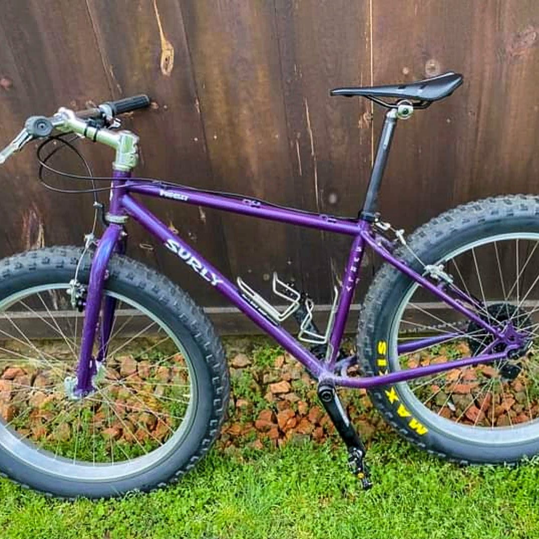 Have you ever seen an OG Pugsly with cantilever brakes? #fatbikelove #surlybikes…