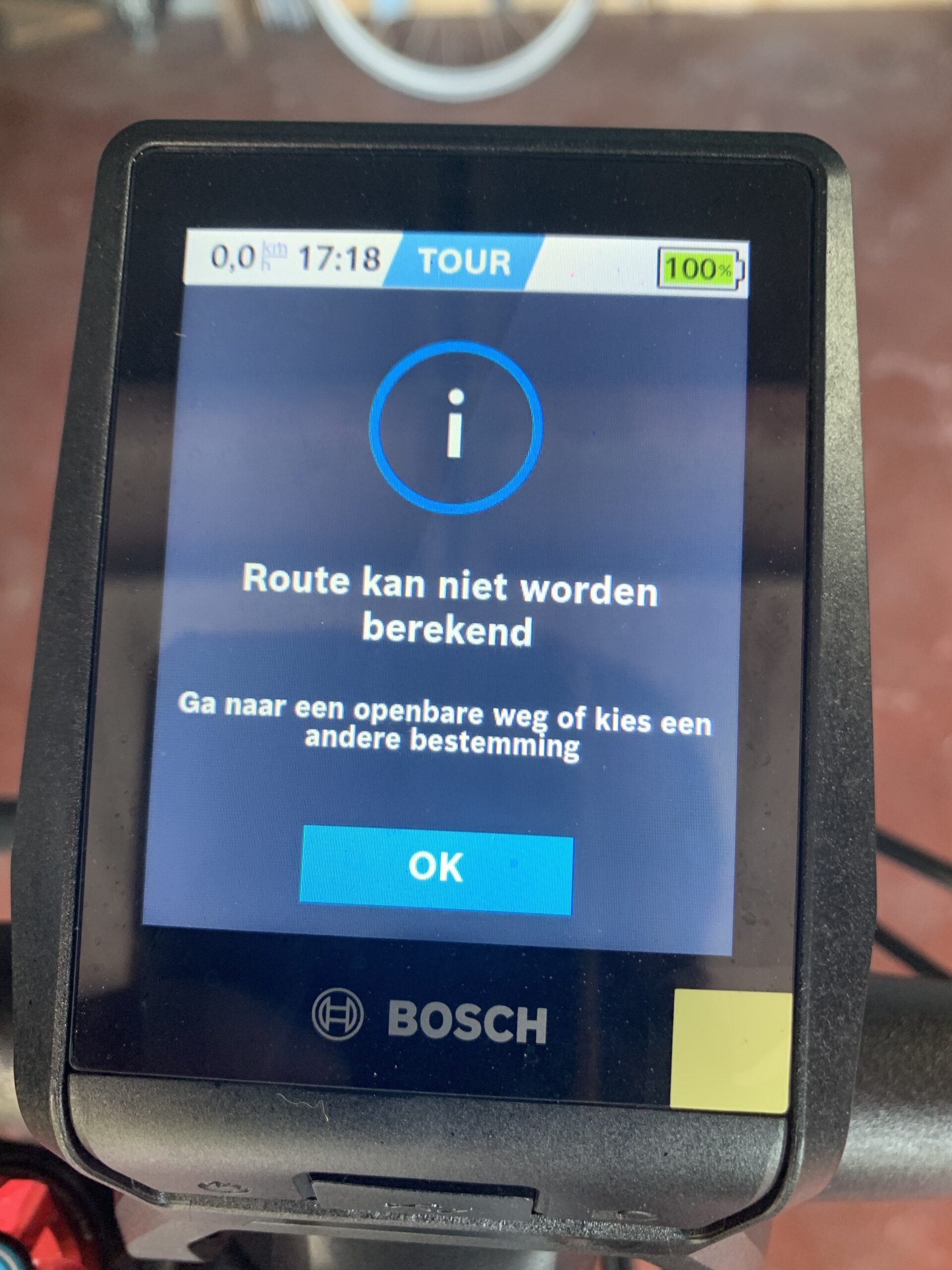 Problem with Bosch Nyon 2021 GPS
